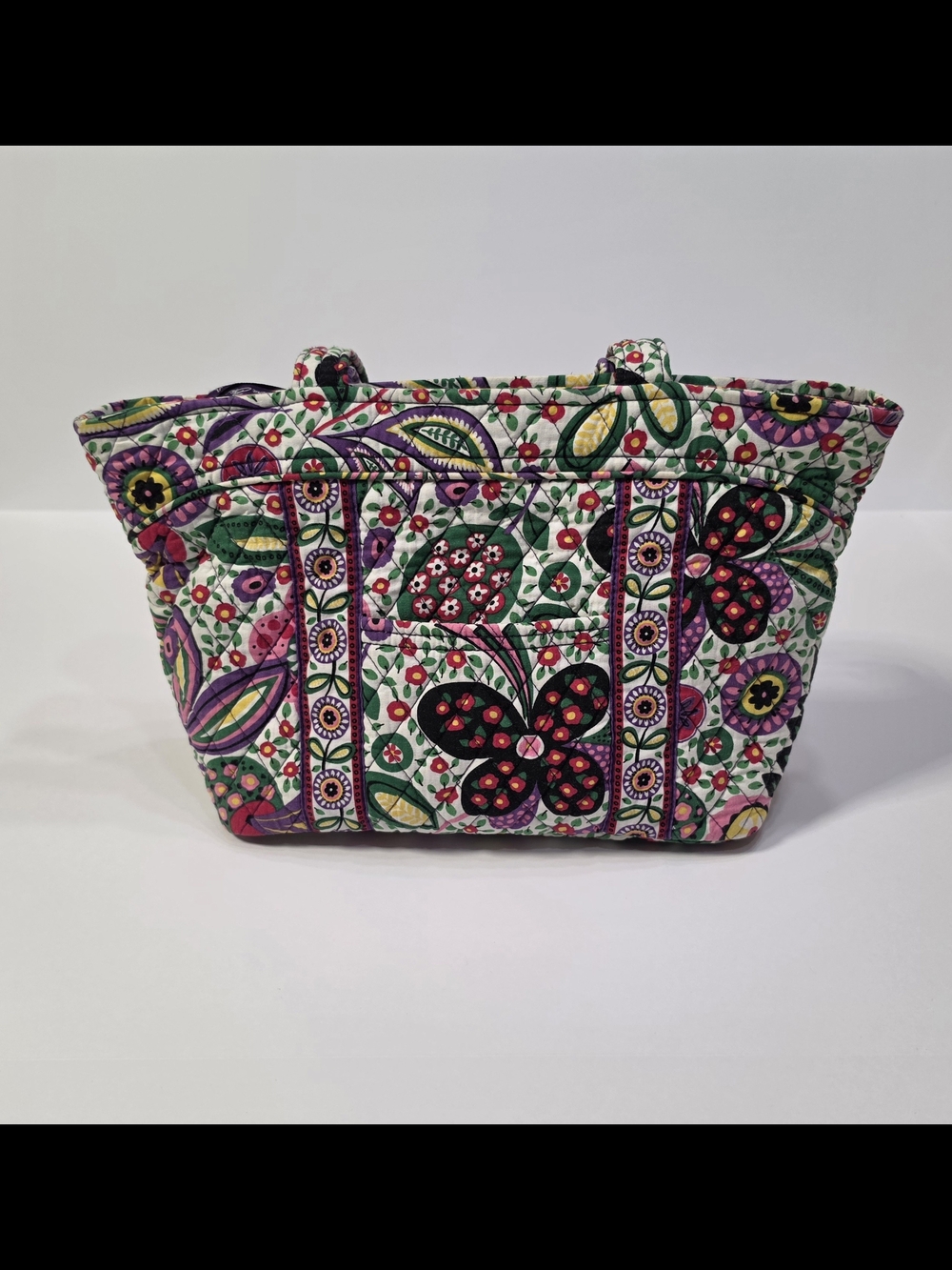 Vera Bradley Floral Quilted Tote Retired Viva La Vera Print